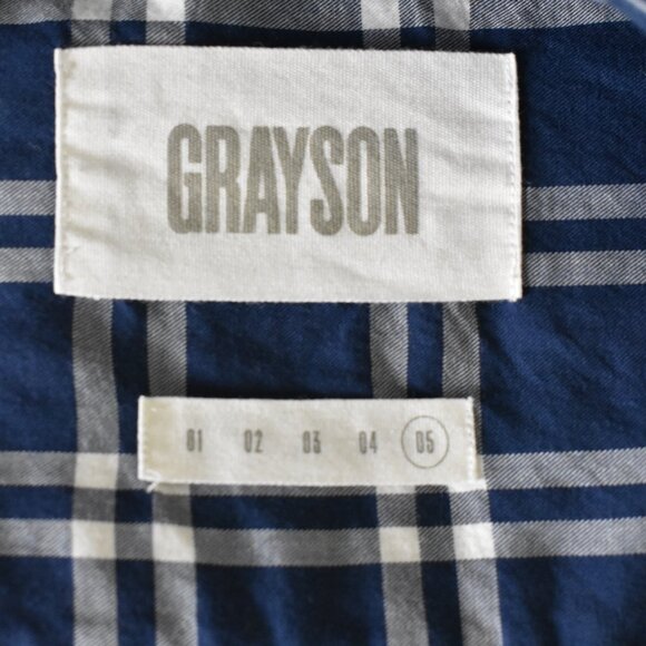 GRAYSON Blouse Bust 46 Inch Long Sleeve 33 Inch Button Down Machine Wash - Picture 6 of 6